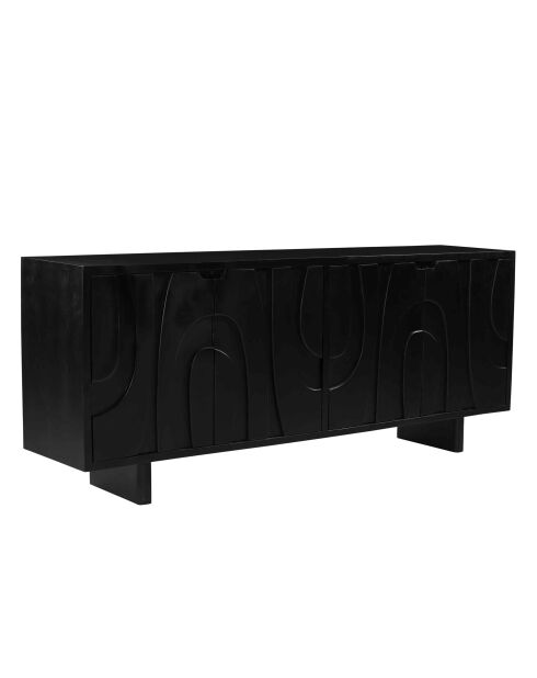 Sit - Buffet Black Smooth noir - 180x43x76cm