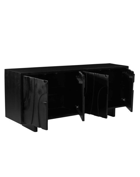 Sit - Buffet Black Smooth noir - 180x43x76cm