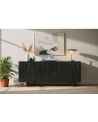 Sit - Buffet Black Smooth noir - 180x43x76cm