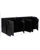 Sit - Buffet Black Smooth noir - 180x43x76cm