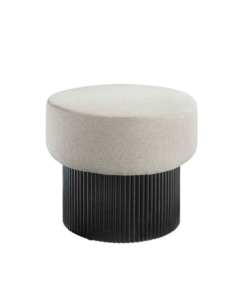 Fever - Sitzhocker mit Stauraum schwarz/grau - D.50 cm