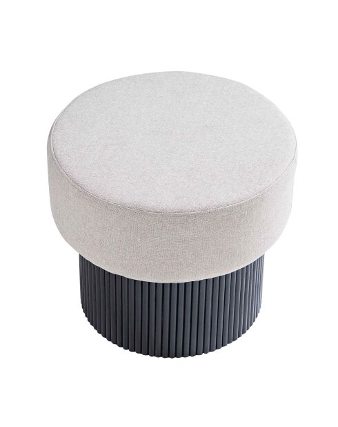 Fever - Sitzhocker mit Stauraum schwarz/grau - D.50 cm