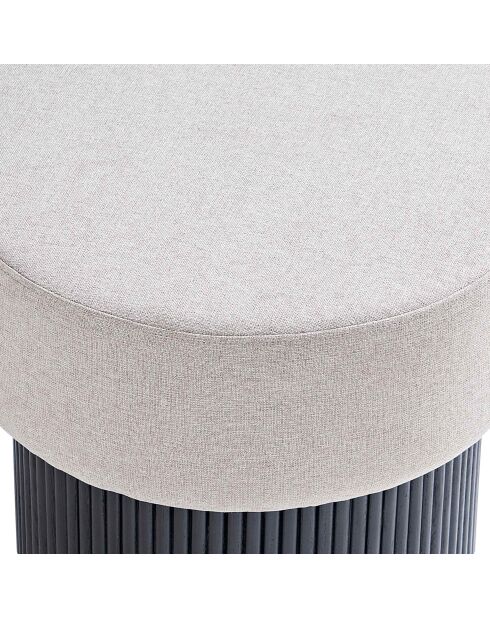 Fever - Sitzhocker mit Stauraum schwarz/grau - D.50 cm