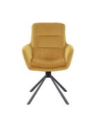 Fever - Poltrona in velluto a coste dorato - 60x64x89 cm