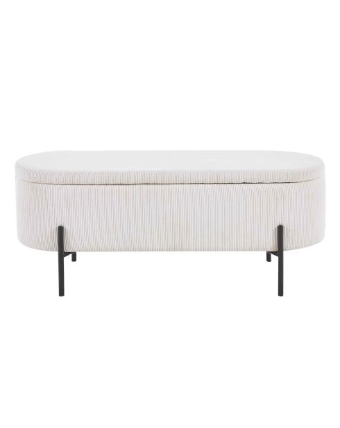 Fever - Bettbank mit Stauraumfunktion beige - 110x40x44 cm