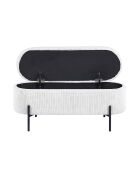 Fever - Bedbank met opbergfunctie beige - 110x40x44 cm