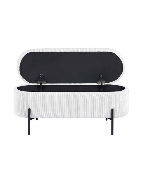 Fever - Bettbank mit Stauraumfunktion beige - 110x40x44 cm