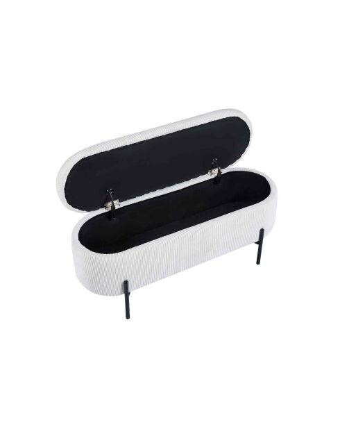 Fever - Bettbank mit Stauraumfunktion beige - 110x40x44 cm