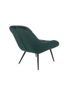 Fever - Poltrona XXL in velluto verde nero in metallo - 76x85,6x85,6 cm