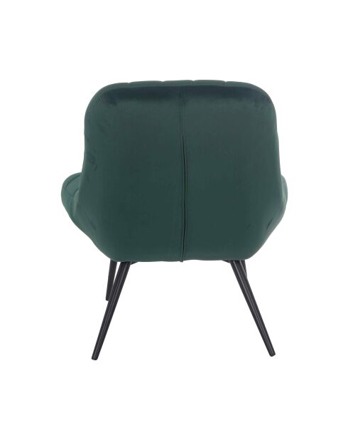 Fever - Poltrona XXL in velluto verde nero in metallo - 76x85,6x85,6 cm