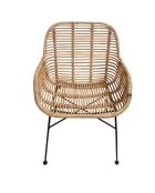 Sit - Lot de 2 fauteuils Rattan naturel - 56x58x83cm