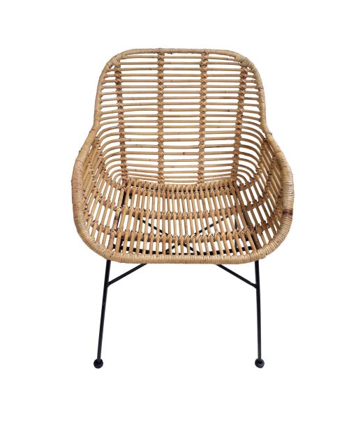 Sit - Lot de 2 fauteuils Rattan naturel - 56x58x83cm