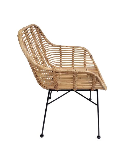 Sit - Lot de 2 fauteuils Rattan naturel - 56x58x83cm