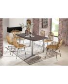 Sit - Lot de 2 fauteuils Rattan naturel - 56x58x83cm