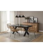 Sit - Lot de 2 fauteuils Rattan naturel - 56x58x83cm