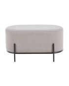 Fever - Banc rembourré Tissu bouclé taupe - 80x40x42 cm