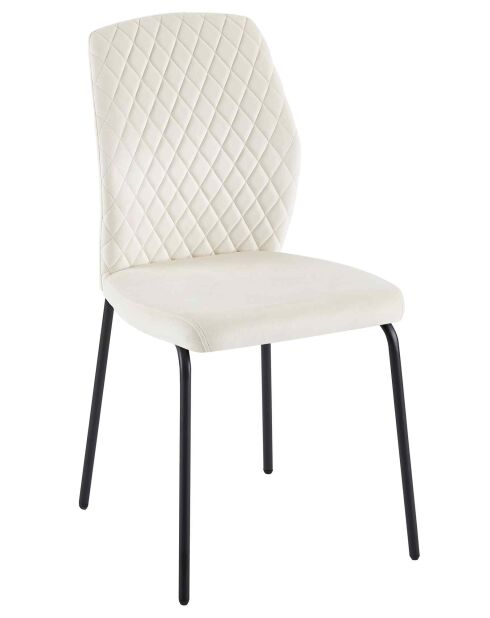 Fever - Lot de 2 chaises beiges - 46,5x56,5x92 cm