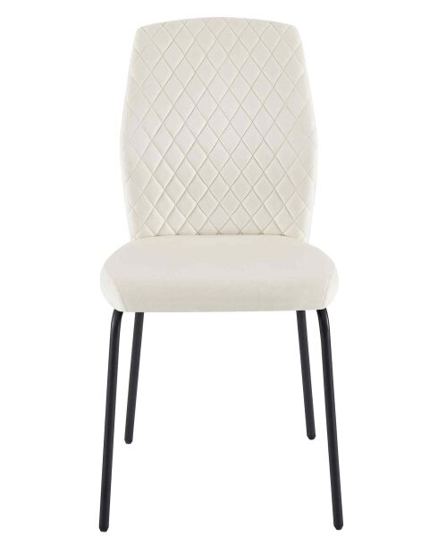 Fever - Lot de 2 chaises beiges - 46,5x56,5x92 cm