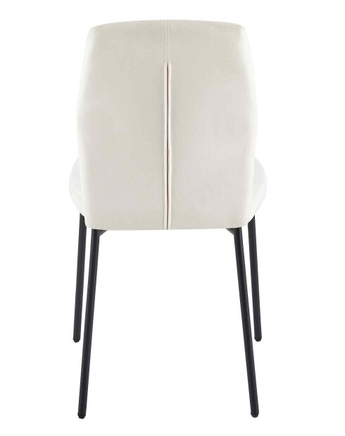 Fever - Lot de 2 chaises beiges - 46,5x56,5x92 cm