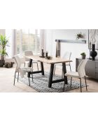 Fever - Lot de 2 chaises beiges - 46,5x56,5x92 cm