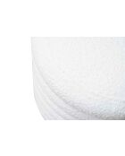 Fever - Pouf bouclé blanc - D.38 cm