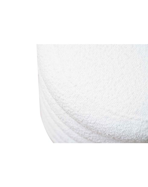 Fever - Pouf riccio bianco - D.38 cm