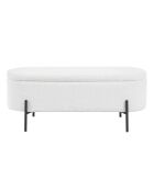 Fever - Bettbank mit Stauraumfunktion weiß - 110x40x44 cm