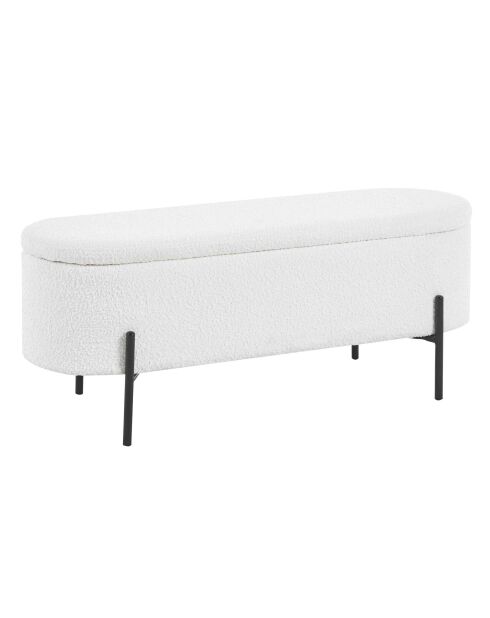 Fever - Bettbank mit Stauraumfunktion weiß - 110x40x44 cm