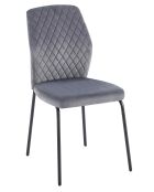 Fever - Lot de 2 chaises grises - 46,5x56,5x92 cm