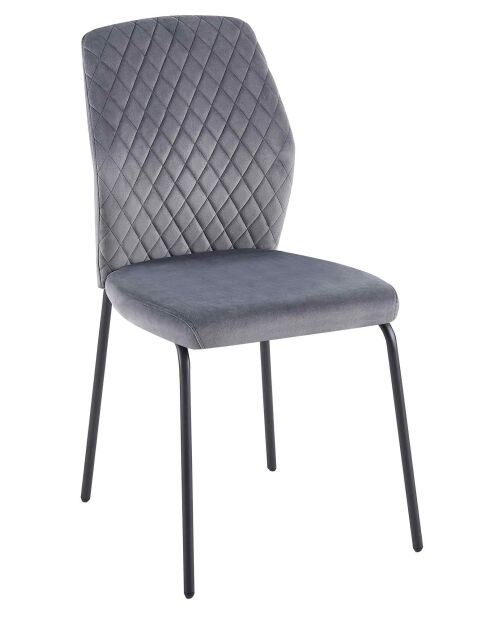 Fever - Lot de 2 chaises grises - 46,5x56,5x92 cm