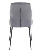 Fever - Lot de 2 chaises grises - 46,5x56,5x92 cm