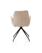 Fever - Sedia con funzione girevole a 180° beige - 59x58x88 cm