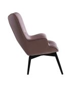 Fever - Poltrona rosa, velluto - 80x99x92 cm