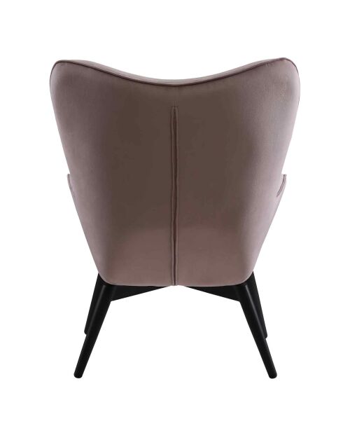 Fever - Poltrona rosa, velluto - 80x99x92 cm