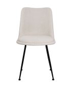 Sit - Lot de 2 chaises Sit&Chairs tissu bouclé (100% polyester), métal - 58,5x46x83cm