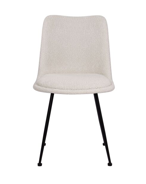 Sit - Lot de 2 chaises Sit&Chairs tissu bouclé (100% polyester), métal - 58,5x46x83cm