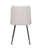 Sit - Lot de 2 chaises Sit&Chairs tissu bouclé (100% polyester), métal - 58,5x46x83cm