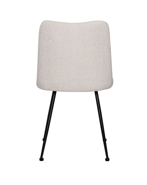 Sit - Lot de 2 chaises Sit&Chairs tissu bouclé (100% polyester), métal - 58,5x46x83cm