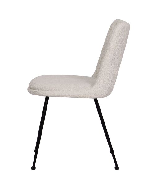 Sit - Lot de 2 chaises Sit&Chairs tissu bouclé (100% polyester), métal - 58,5x46x83cm