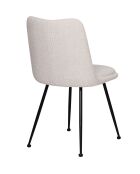 Sit - Lot de 2 chaises Sit&Chairs tissu bouclé (100% polyester), métal - 58,5x46x83cm