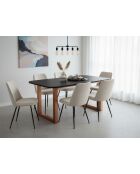 Sit - Lot de 2 chaises Sit&Chairs tissu bouclé (100% polyester), métal - 58,5x46x83cm