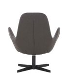 Fever - poltrona con funzione girevole grigio scuro, nero - 72x69x85 cm