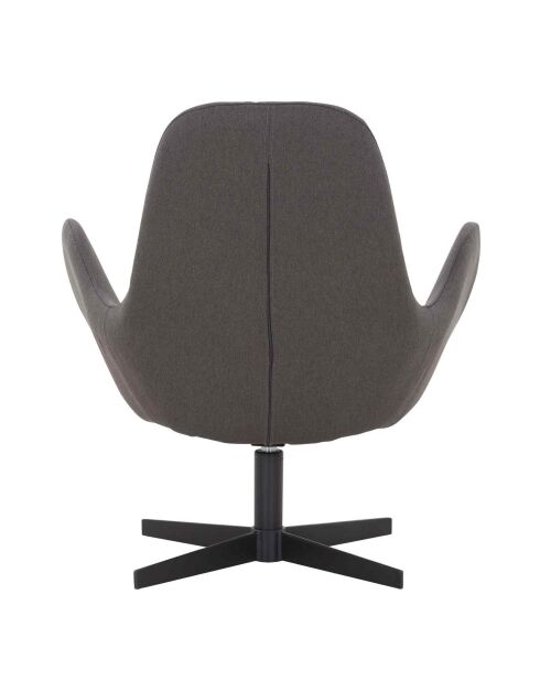 Fever - poltrona con funzione girevole grigio scuro, nero - 72x69x85 cm