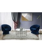 Fever - Mesita plateada - D.90 cm