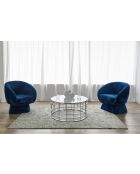 Fever - Mesita plateada - D.90 cm