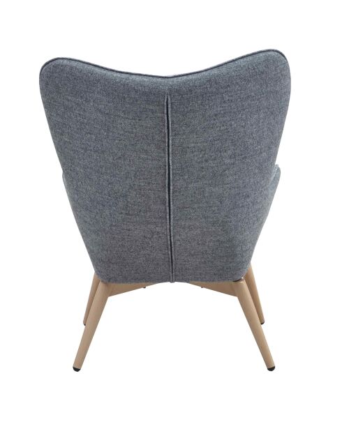 Fever - Fauteuil tressé gris - 80x99x92 cm