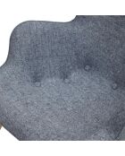 Fever - Fauteuil tressé gris - 80x99x92 cm