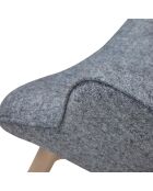 Fever - Fauteuil tressé gris - 80x99x92 cm