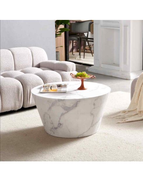 Fever - Witte salontafel - D.80 cm