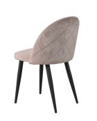 Sit — Set mit 2 Stühlen Sit&Chairs, schwarzer Rahmen, altrosafarbener Bezug — 49 x 52,5 x 79 cm